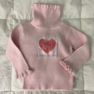 Vintage McKids Hesrt Valentine Turtleneck Shirt